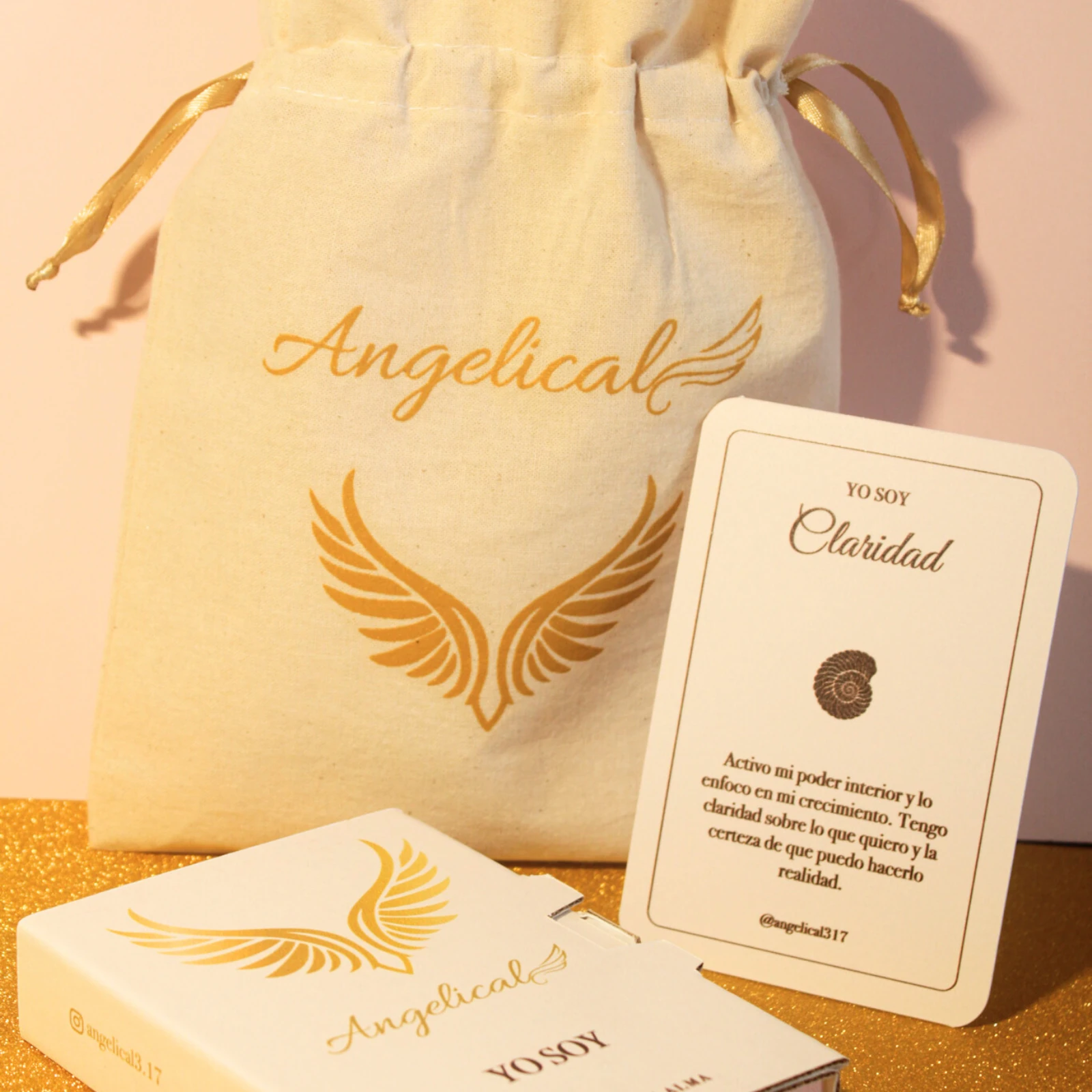 Caja, bolsa y cartas Angelical YO SOY